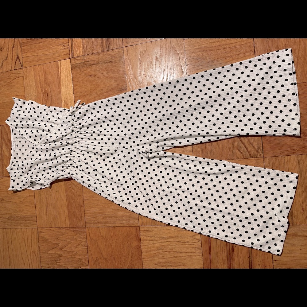 Polka dotted jumpsuit